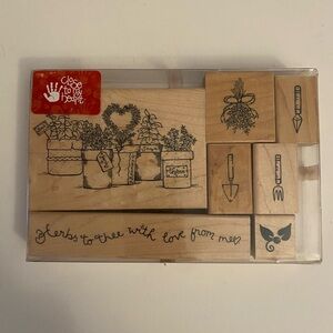 CTMH S455 Herbs to Thee rubber stamps New